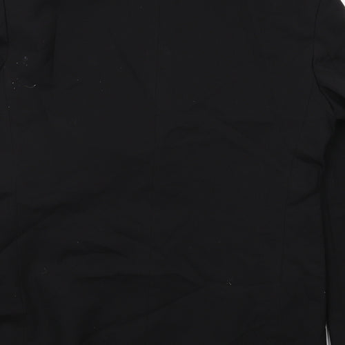 Marks and Spencer Mens Black Polyester Jacket Suit Jacket Size 40 Regular
