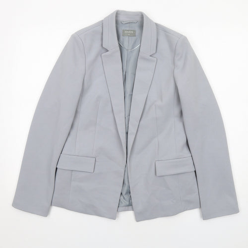 Oasis Womens Blue Jacket Blazer Size 10