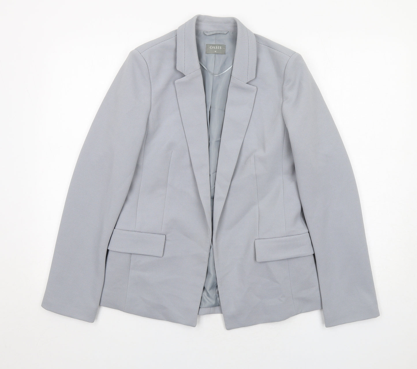 Oasis Womens Blue Jacket Blazer Size 10