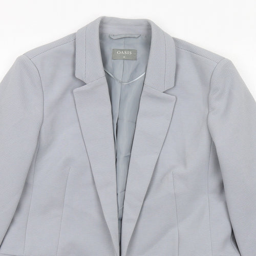 Oasis Womens Blue Jacket Blazer Size 10