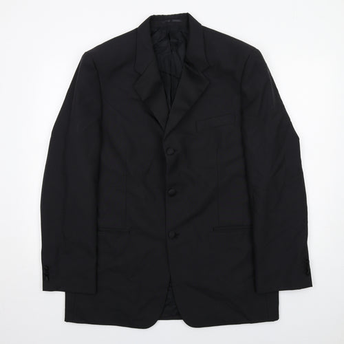 Scott & Taylor Mens Black Polyester Tuxedo Suit Jacket Size 42 Regular