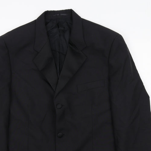 Scott & Taylor Mens Black Polyester Tuxedo Suit Jacket Size 42 Regular