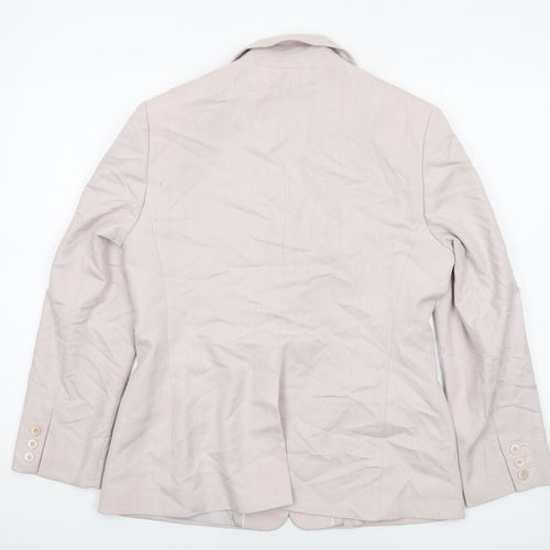 Next Level Womens Purple Viscose Jacket Suit Jacket Size 14