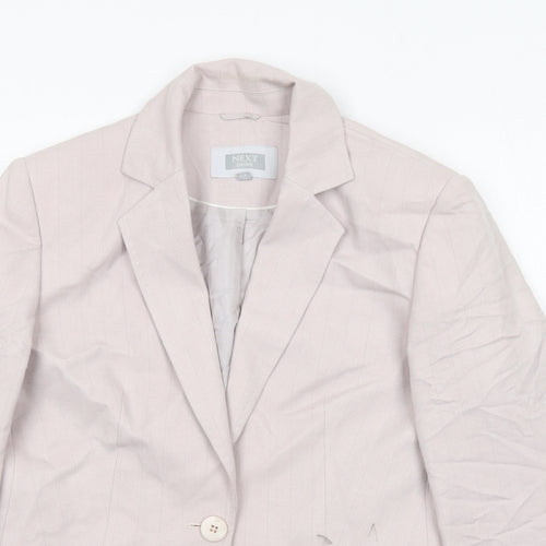 Next Level Womens Purple Viscose Jacket Suit Jacket Size 14