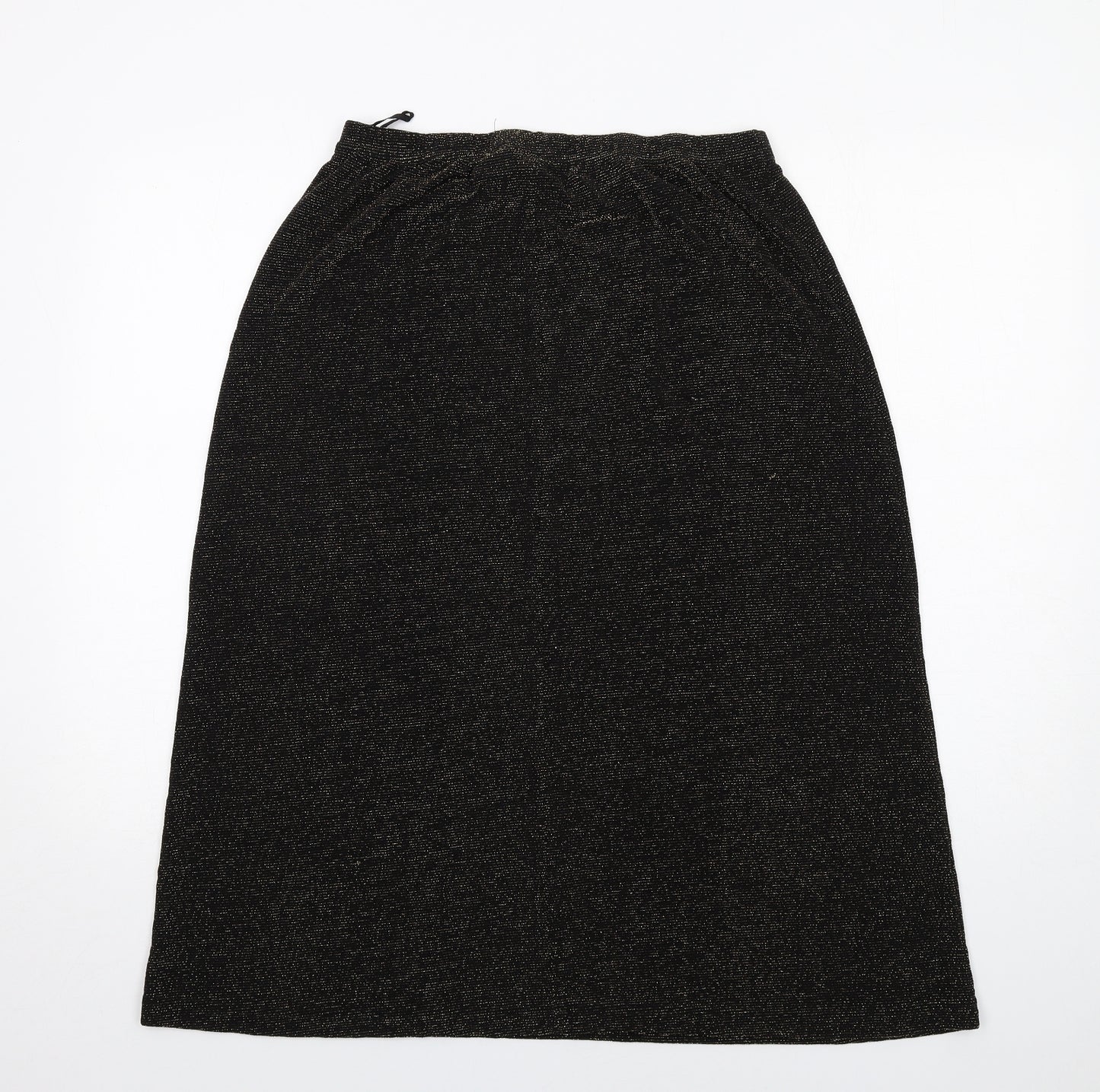 Bonmarché Womens Black Nylon A-Line Skirt Size M