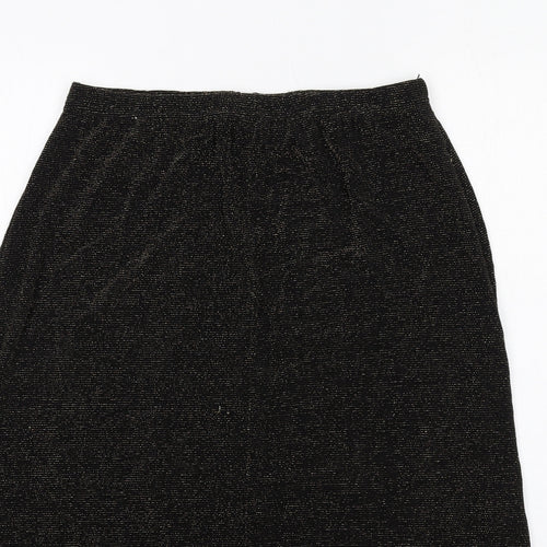 Bonmarché Womens Black Nylon A-Line Skirt Size M
