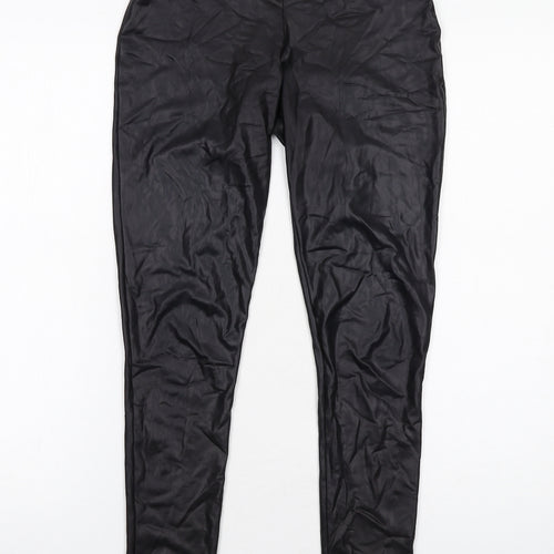 Mint Velvet Womens Black Polyester Capri Leggings Size S - Faux Leather