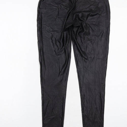 Mint Velvet Womens Black Polyester Capri Leggings Size S - Faux Leather