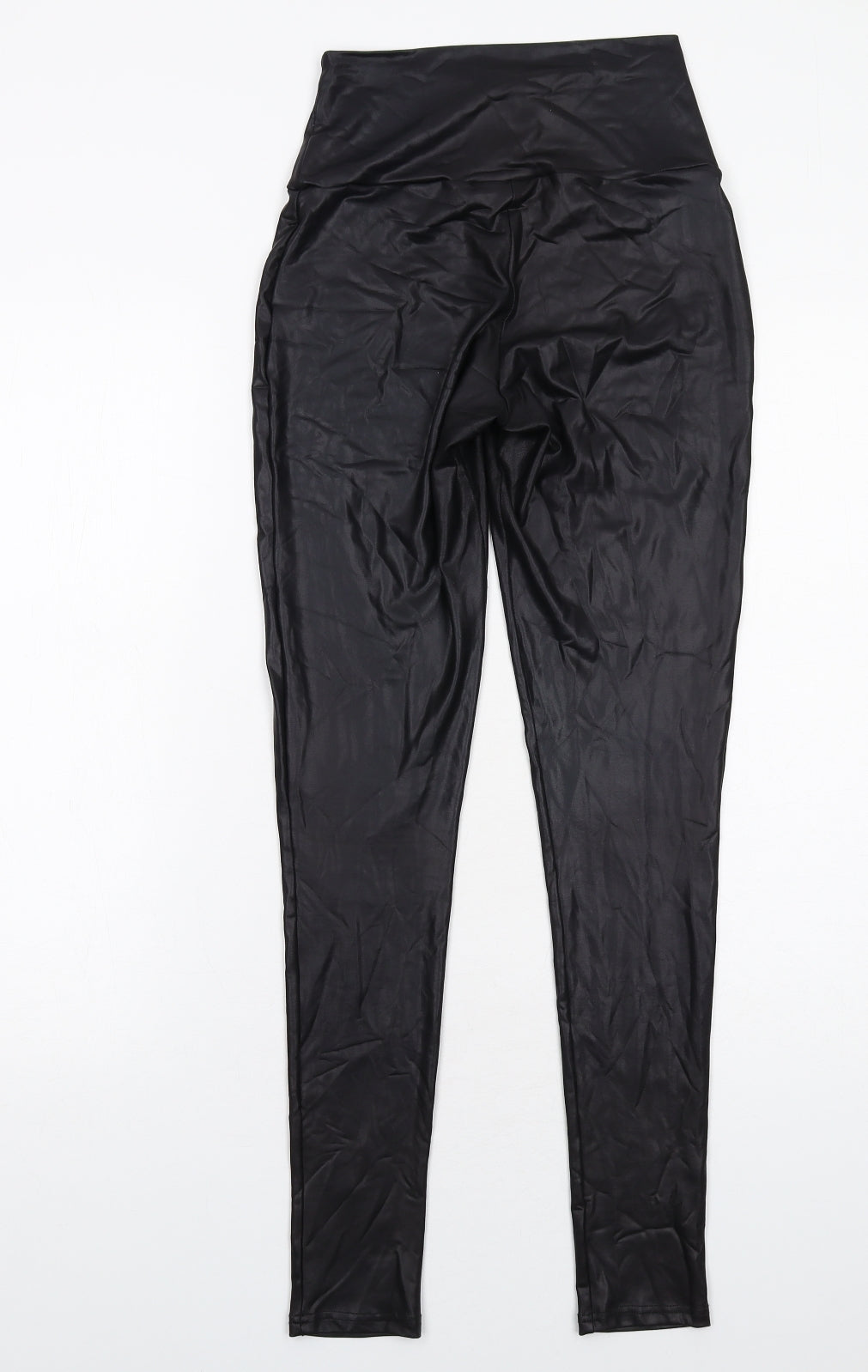 Mint Velvet Womens Black Polyester Capri Leggings Size S - Faux Leather