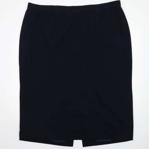 essence Womens Blue Polyester Bandage Skirt Size 30 Zip