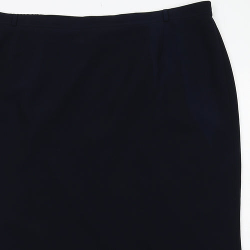 essence Womens Blue Polyester Bandage Skirt Size 30 Zip