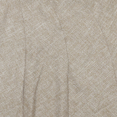 Marks and Spencer Womens Beige Geometric Polyester A-Line Skirt Size 20