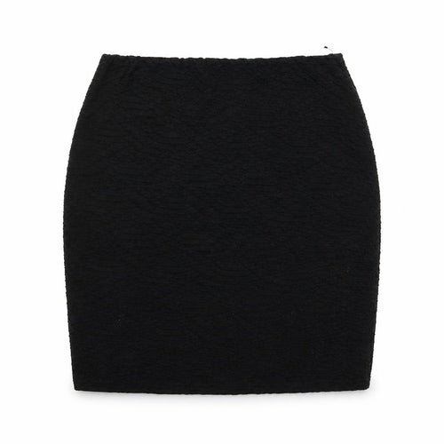 Jane Norman Womens Black Geometric Polyester Bandage Skirt Size 8