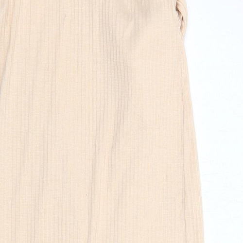 Missguided Womens Beige Polyester Tank Dress Size 10 V-Neck Pullover
