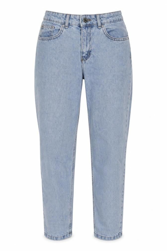 Denim & Co. Womens Blue Cotton Tapered Jeans Size 8 Regular Zip