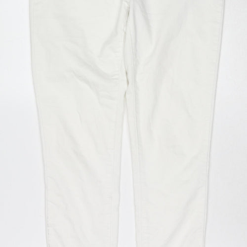 Dorothy Perkins Womens White Cotton Jegging Jeans Size 10 Regular