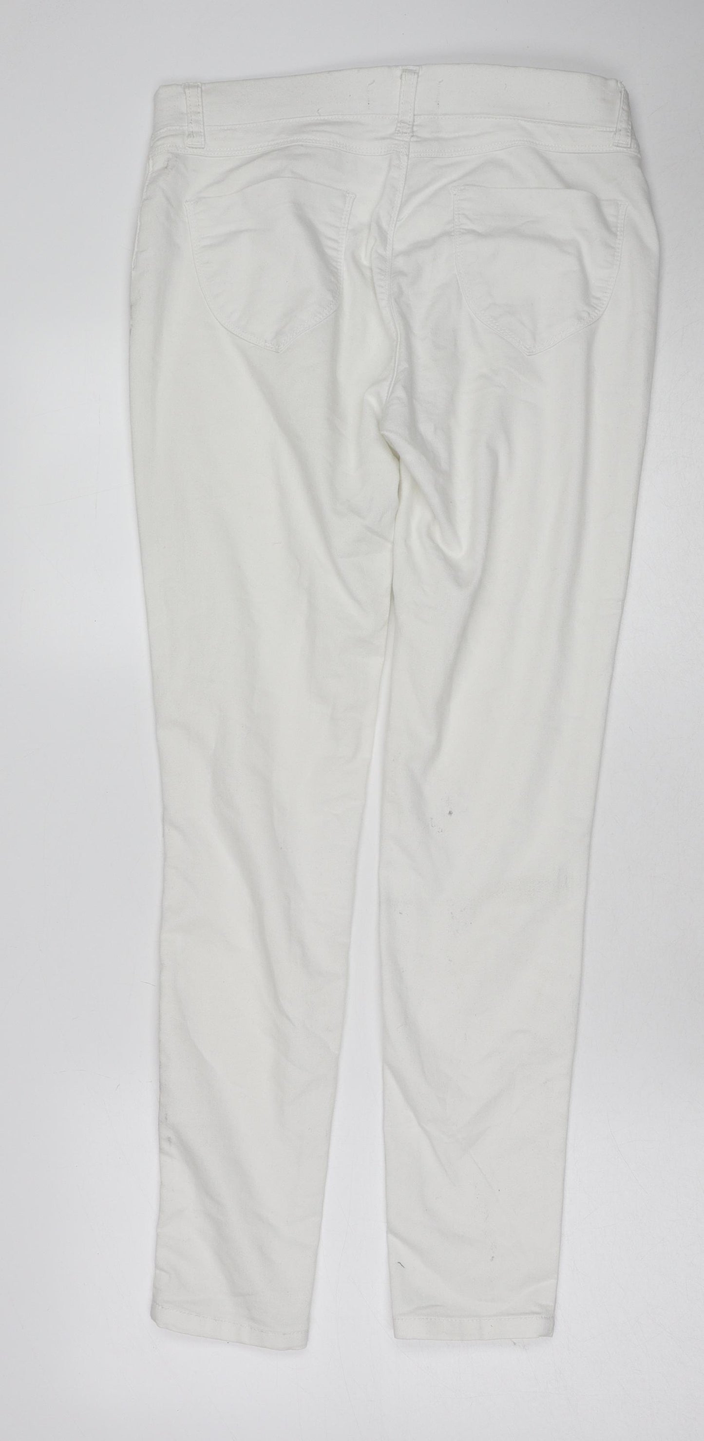 Dorothy Perkins Womens White Cotton Jegging Jeans Size 10 Regular