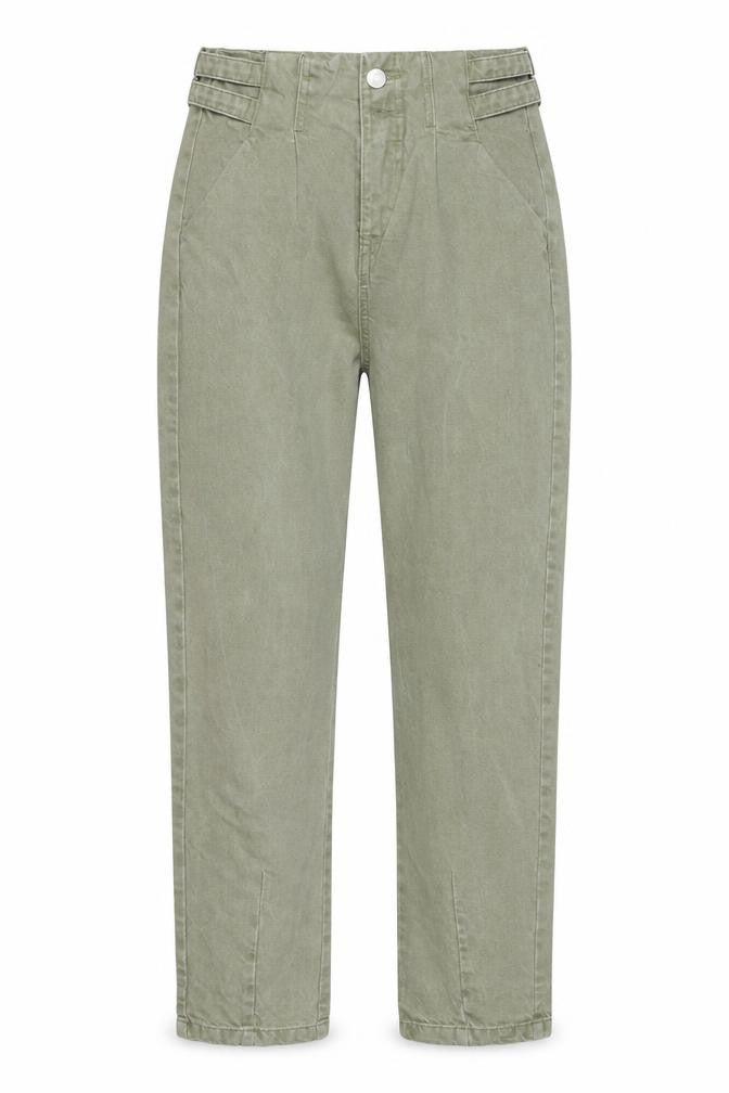 Bershka Womens Green Cotton Straight Jeans Size 6 Regular Zip