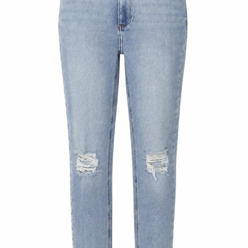 New Look Womens Blue Cotton Skinny Jeans Size 6 Regular Zip