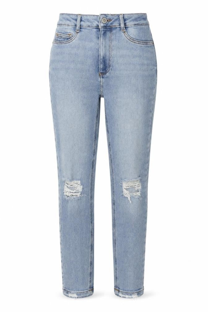 New Look Womens Blue Cotton Skinny Jeans Size 6 Regular Zip