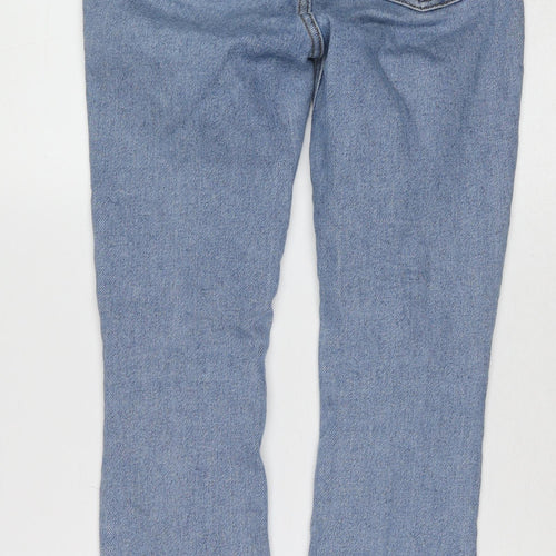 New Look Womens Blue Cotton Skinny Jeans Size 6 Regular Zip