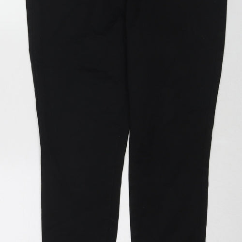 TU Womens Black Cotton Skinny Jeans Size 16 Regular Zip