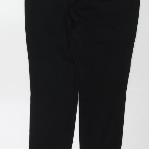 TU Womens Black Cotton Skinny Jeans Size 16 Regular Zip