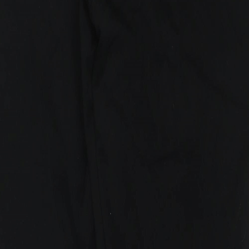 TU Womens Black Cotton Skinny Jeans Size 16 Regular Zip