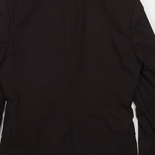 Selected Homme Mens Brown Polyester Jacket Suit Jacket Size 38 Regular