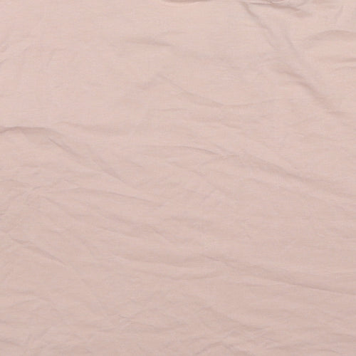 H&M Girls Pink Cotton Cropped T-Shirt Size 15-16 Years Round Neck Pullover - Be Brave and Free