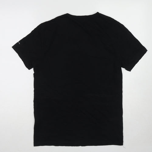 Paul Smith Mens Black Cotton T-Shirt Size M Round Neck