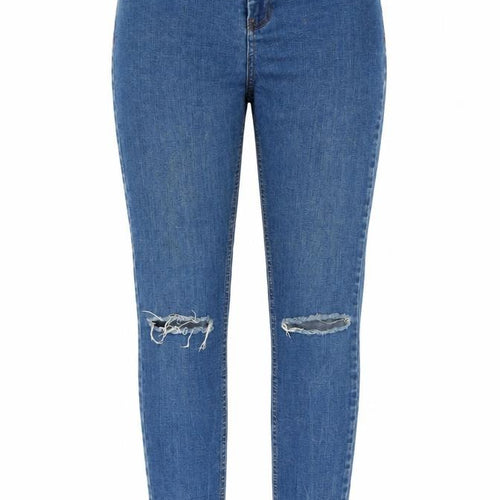 ASOS Womens Blue Cotton Skinny Jeans Size 30 in L30 in Regular Button