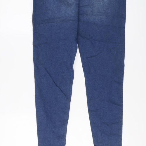 Marks and Spencer Womens Blue Cotton Jegging Jeans Size 14 L27 in Regular