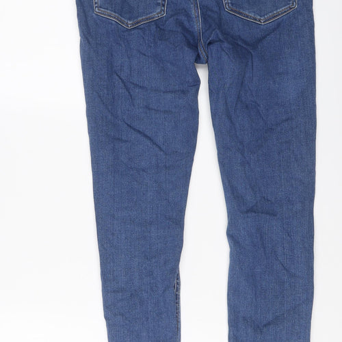 ASOS Womens Blue Cotton Skinny Jeans Size 30 in L28 in Regular Button