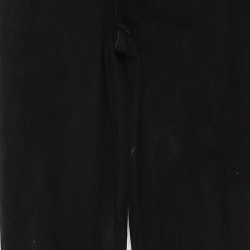 Pierre Cardin Mens Black Cotton Straight Jeans Size 32 in L30 in Regular Button