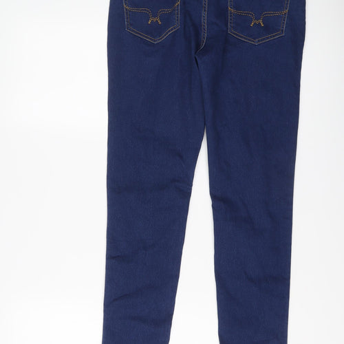 Roadster Womens Blue Cotton Skinny Jeans Size 28 in L29 in Regular Button