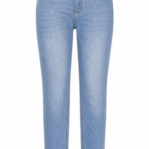 Boohoo Womens Blue Cotton Straight Jeans Size 8 L26 in Regular Button