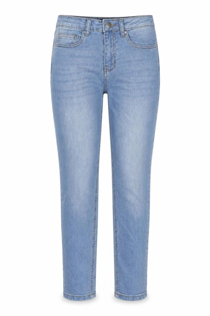 Boohoo Womens Blue Cotton Straight Jeans Size 8 L26 in Regular Button