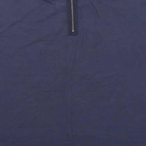 Per Una Womens Blue Viscose Basic T-Shirt Size 22 Round Neck