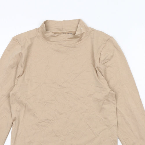 Marks and Spencer Womens Beige Polyamide Bodysuit One-Piece Size XL Snap