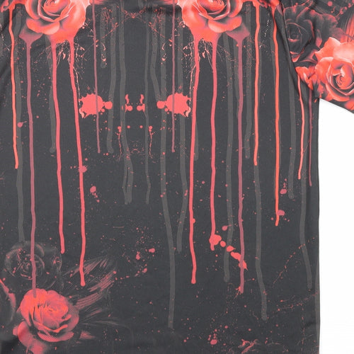 Supply & Demand Co. Mens Multicoloured Polyester T-Shirt Size M Round Neck