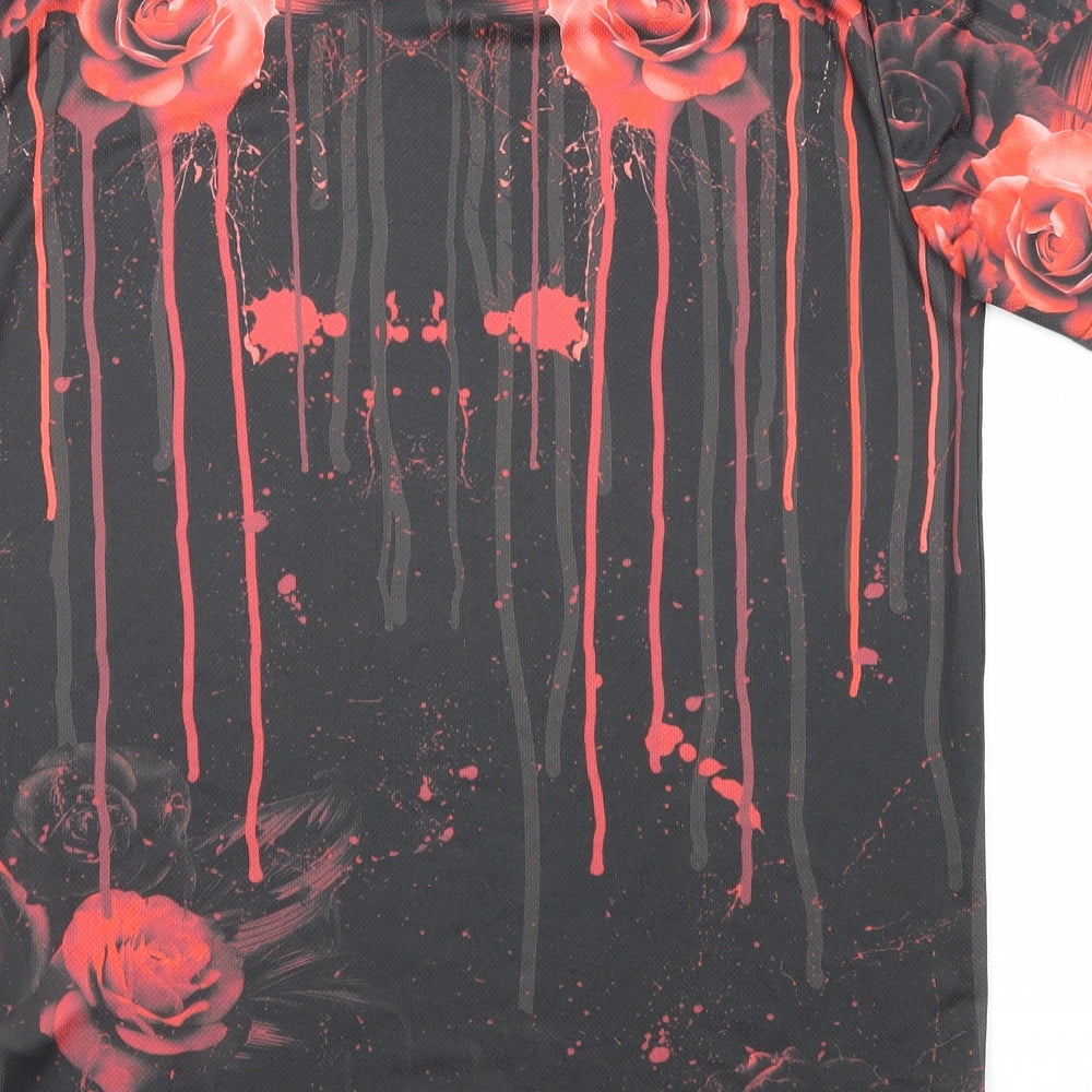 Supply & Demand Co. Mens Multicoloured Polyester T-Shirt Size M Round Neck