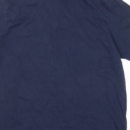 Prairie Mountain Mens Black Cotton Polo Size XL Collared Button - NASA