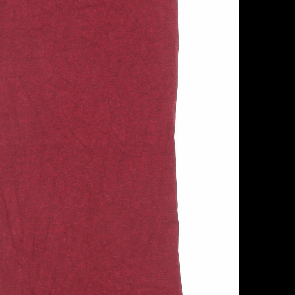 H&M Womens Red Cotton Basic Tank Size XS Scoop Neck