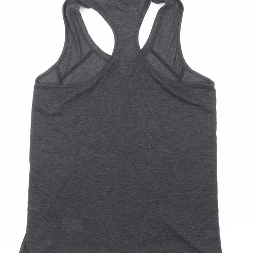 NEXT Womens Grey Viscose Basic Tank Size 10 V-Neck