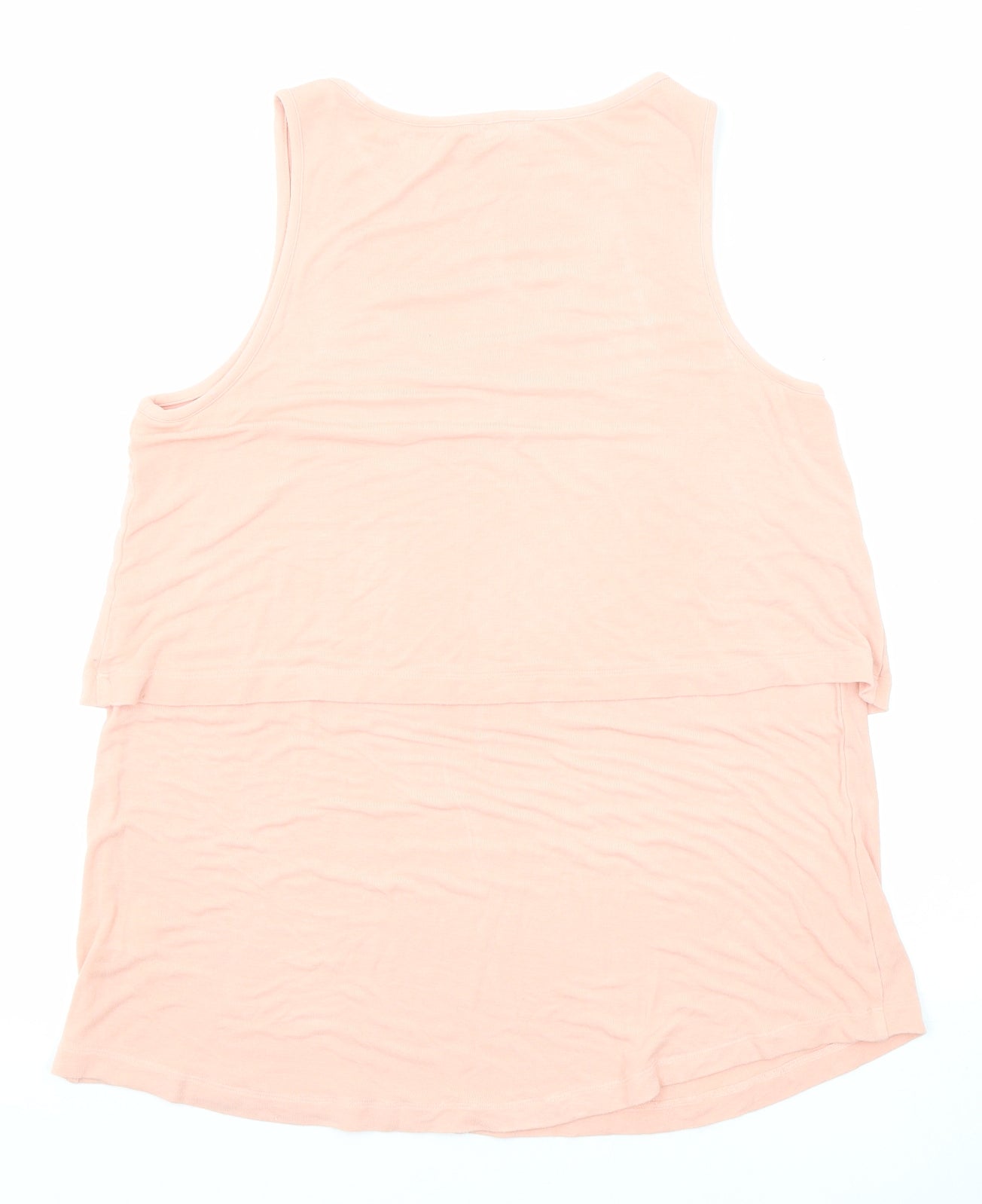 Witchery Womens Pink Viscose Basic Tank Size S Scoop Neck