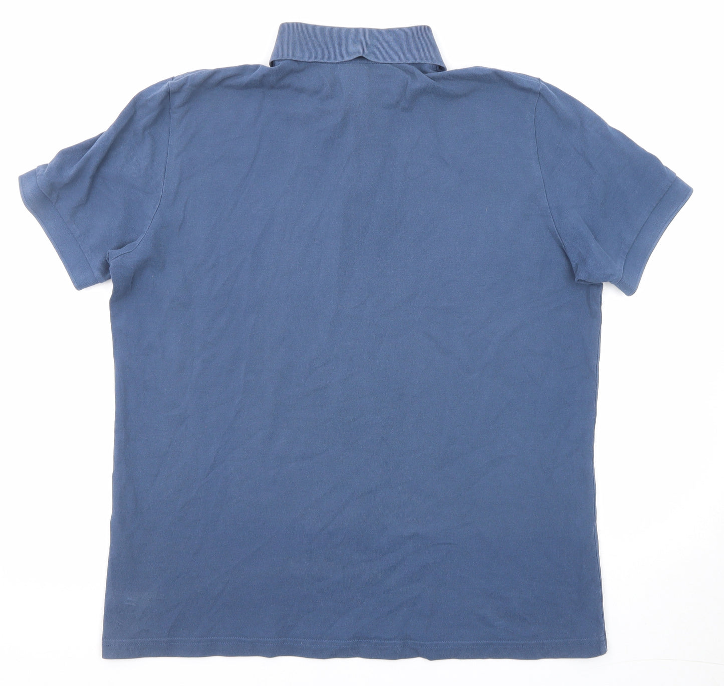 HUGO BOSS Mens Black Cotton Polo Size M Collared Button