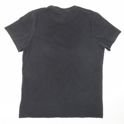 adidas Womens Grey Cotton Basic T-Shirt Size 12 Round Neck