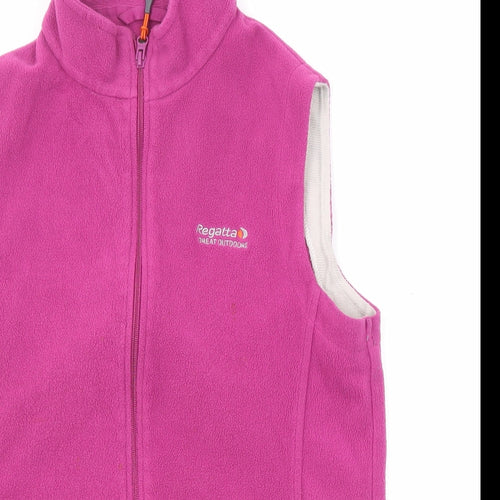 Regatta Womens Pink Gilet Jacket Size 12 Zip