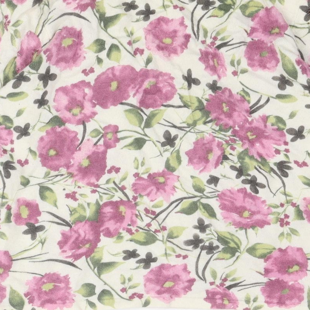 Precis Womens Multicoloured Round Neck Floral Wool Pullover Jumper Size S